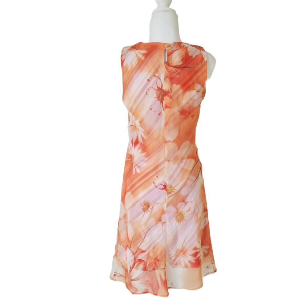 My Michelle Dress sleeveless, Floral coral  - Size 9/10 - Picture 2 of 5